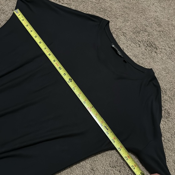Athleta Asymmetric Hem Long-Crew Neck-BatWing Sleeve-Sz XXS-Black - Picture 15 of 16